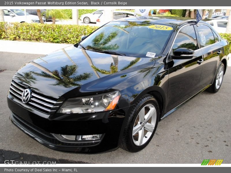 Black / Cornsilk Beige 2015 Volkswagen Passat Wolfsburg Edition Sedan