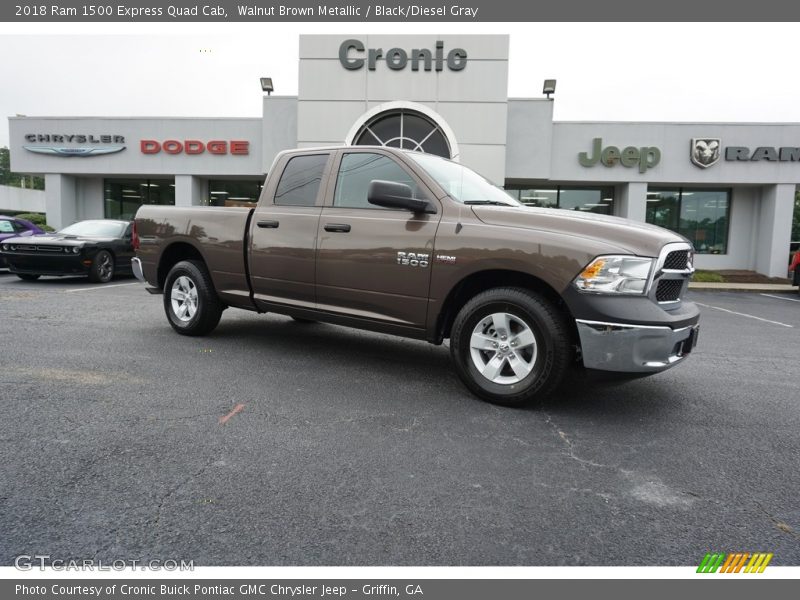 Walnut Brown Metallic / Black/Diesel Gray 2018 Ram 1500 Express Quad Cab