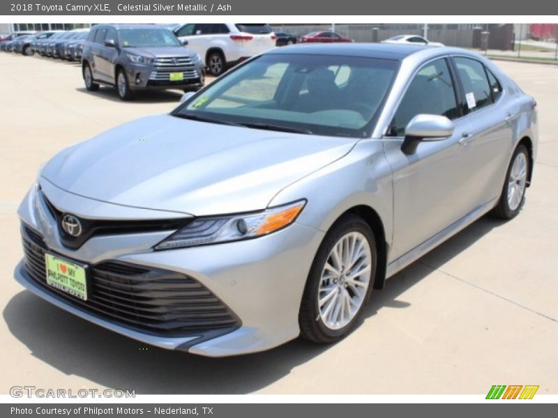 Celestial Silver Metallic / Ash 2018 Toyota Camry XLE