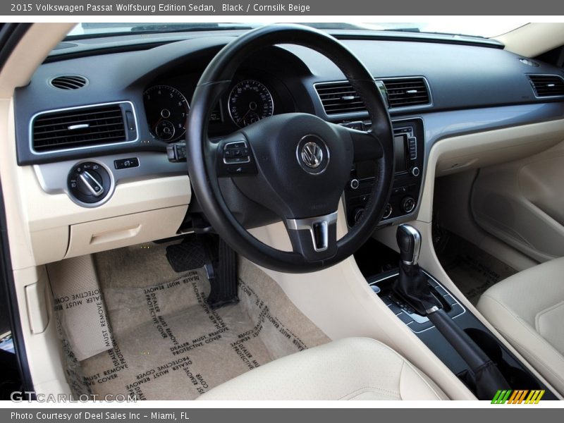 Black / Cornsilk Beige 2015 Volkswagen Passat Wolfsburg Edition Sedan