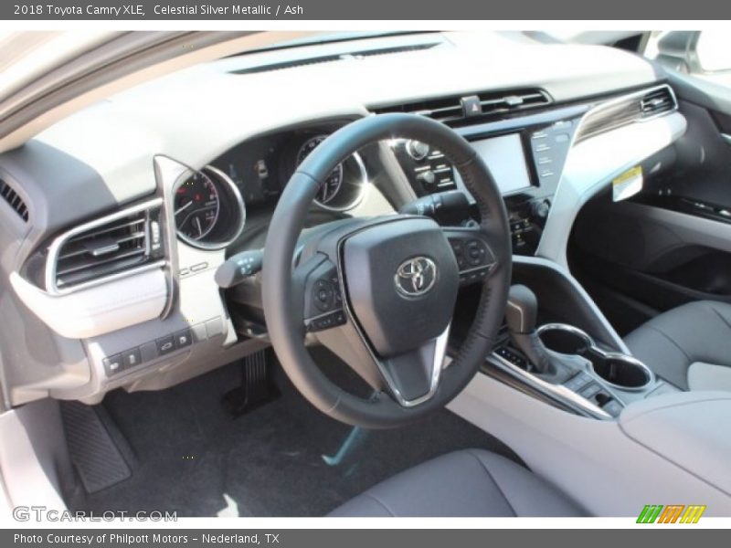 Celestial Silver Metallic / Ash 2018 Toyota Camry XLE