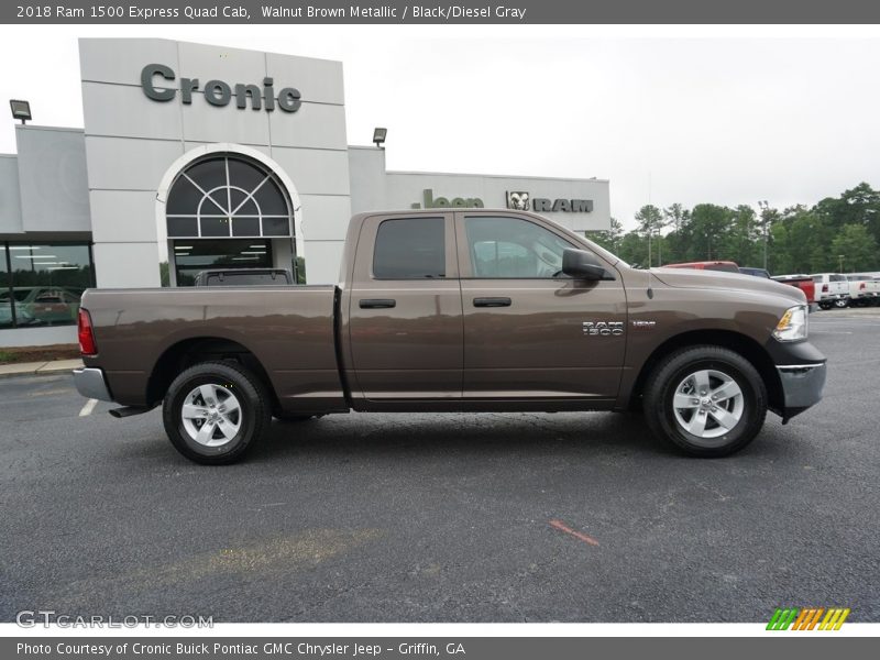 Walnut Brown Metallic / Black/Diesel Gray 2018 Ram 1500 Express Quad Cab