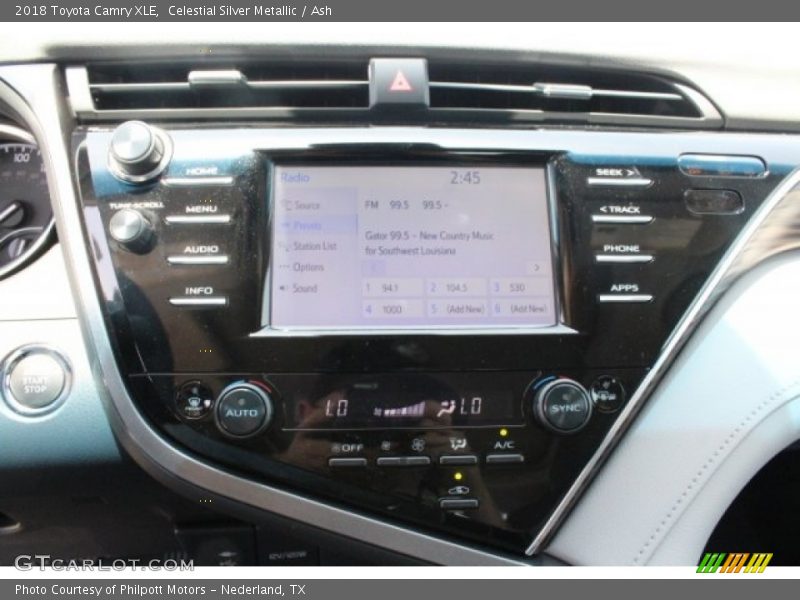 Celestial Silver Metallic / Ash 2018 Toyota Camry XLE