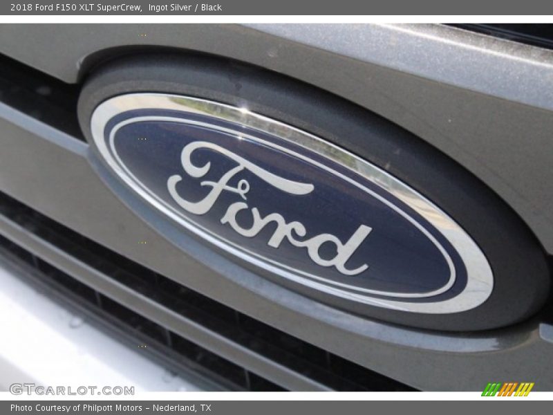 Ingot Silver / Black 2018 Ford F150 XLT SuperCrew