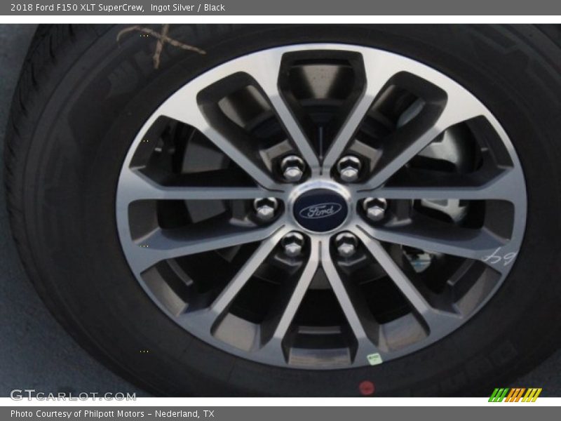 Ingot Silver / Black 2018 Ford F150 XLT SuperCrew