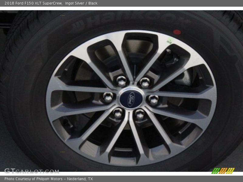 Ingot Silver / Black 2018 Ford F150 XLT SuperCrew