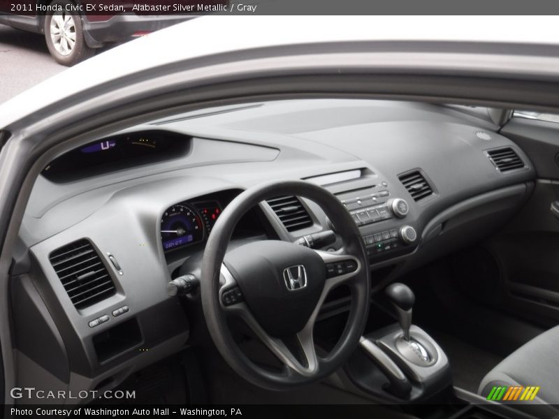 Alabaster Silver Metallic / Gray 2011 Honda Civic EX Sedan