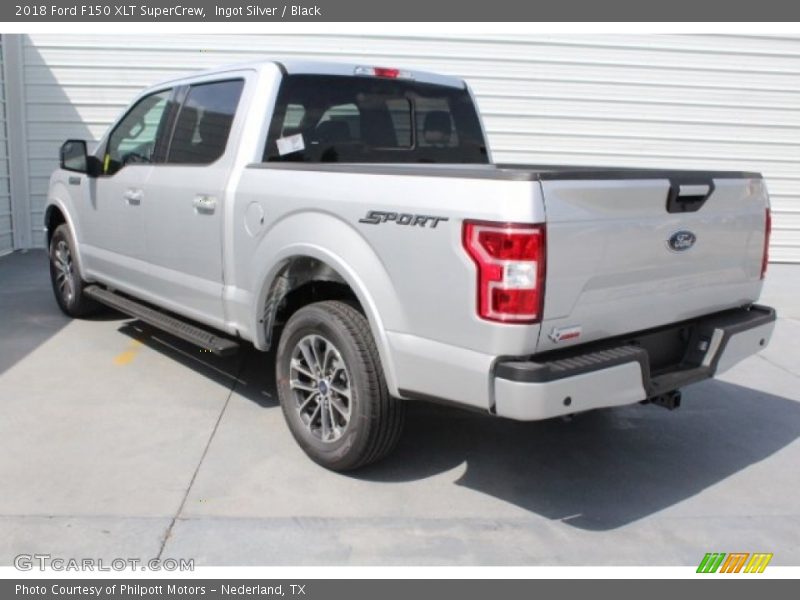 Ingot Silver / Black 2018 Ford F150 XLT SuperCrew