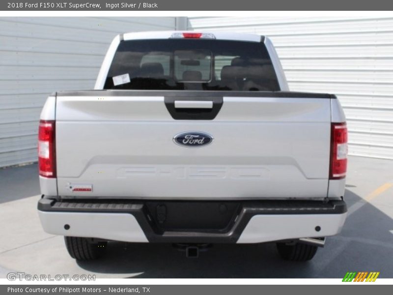 Ingot Silver / Black 2018 Ford F150 XLT SuperCrew