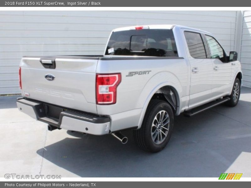 Ingot Silver / Black 2018 Ford F150 XLT SuperCrew