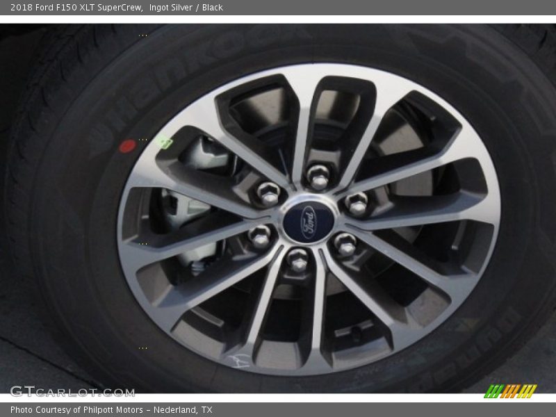 Ingot Silver / Black 2018 Ford F150 XLT SuperCrew