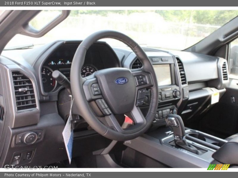 Ingot Silver / Black 2018 Ford F150 XLT SuperCrew