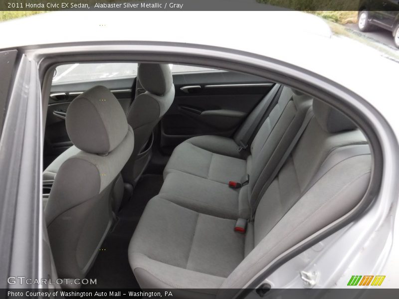 Alabaster Silver Metallic / Gray 2011 Honda Civic EX Sedan