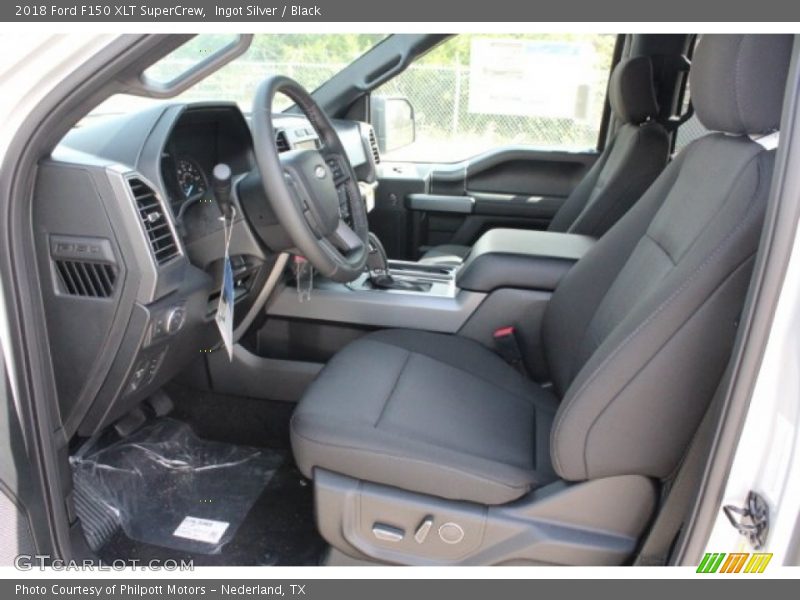 Ingot Silver / Black 2018 Ford F150 XLT SuperCrew