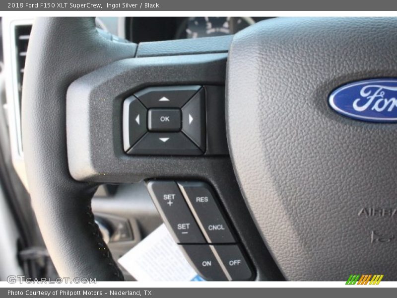 Ingot Silver / Black 2018 Ford F150 XLT SuperCrew