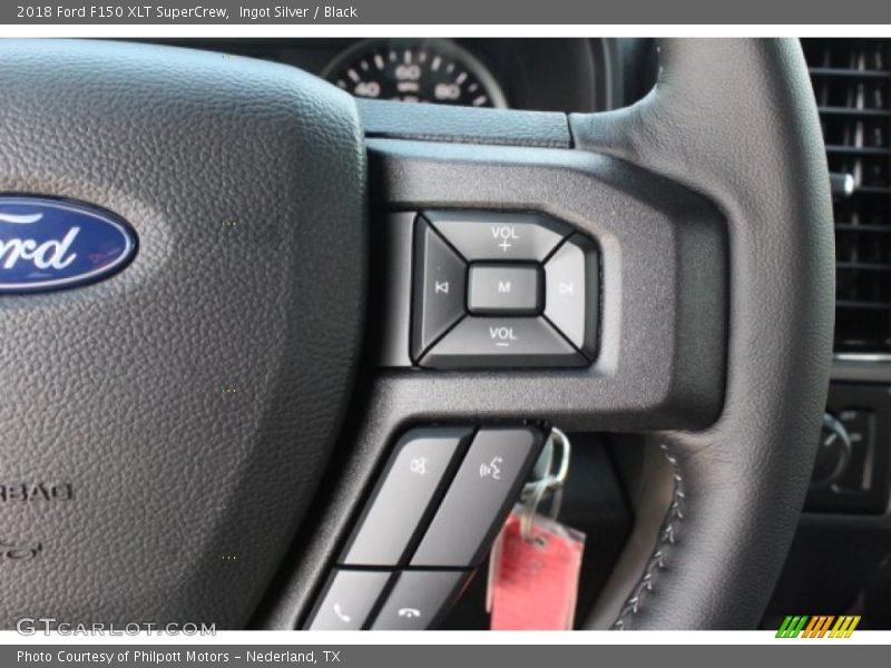 Ingot Silver / Black 2018 Ford F150 XLT SuperCrew