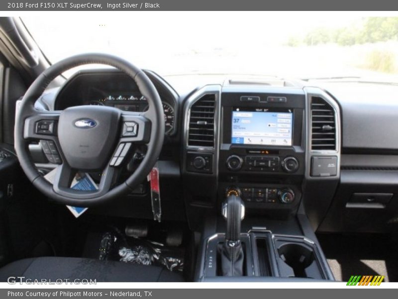 Ingot Silver / Black 2018 Ford F150 XLT SuperCrew