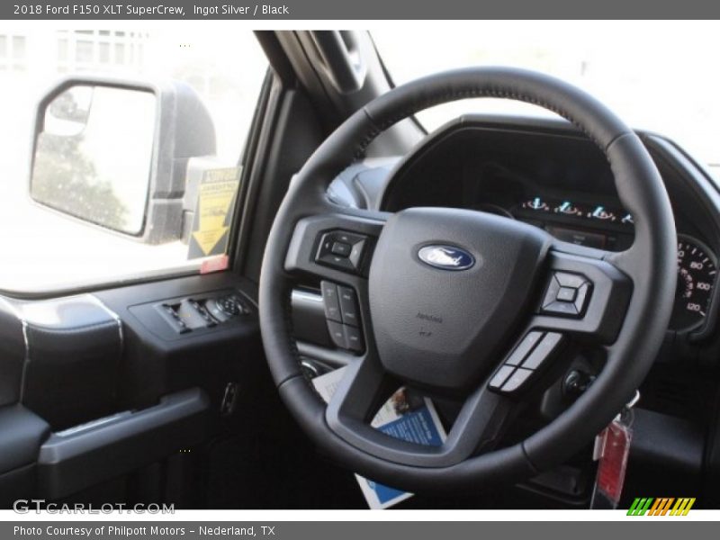 Ingot Silver / Black 2018 Ford F150 XLT SuperCrew