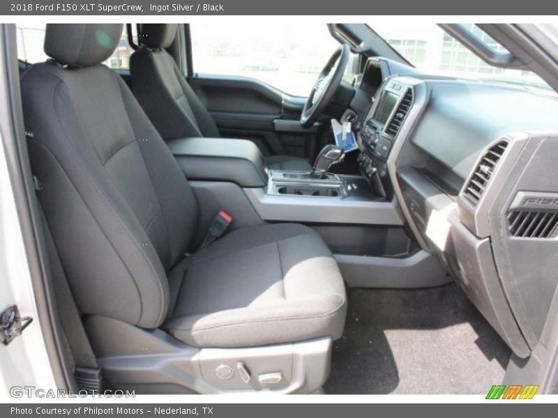Ingot Silver / Black 2018 Ford F150 XLT SuperCrew
