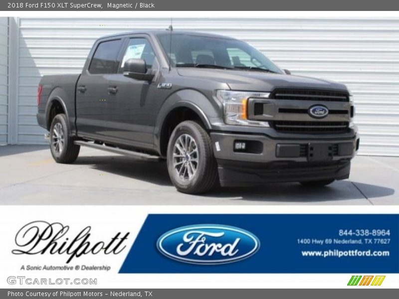 Magnetic / Black 2018 Ford F150 XLT SuperCrew