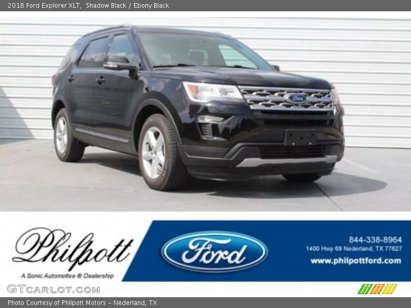 Shadow Black / Ebony Black 2018 Ford Explorer XLT