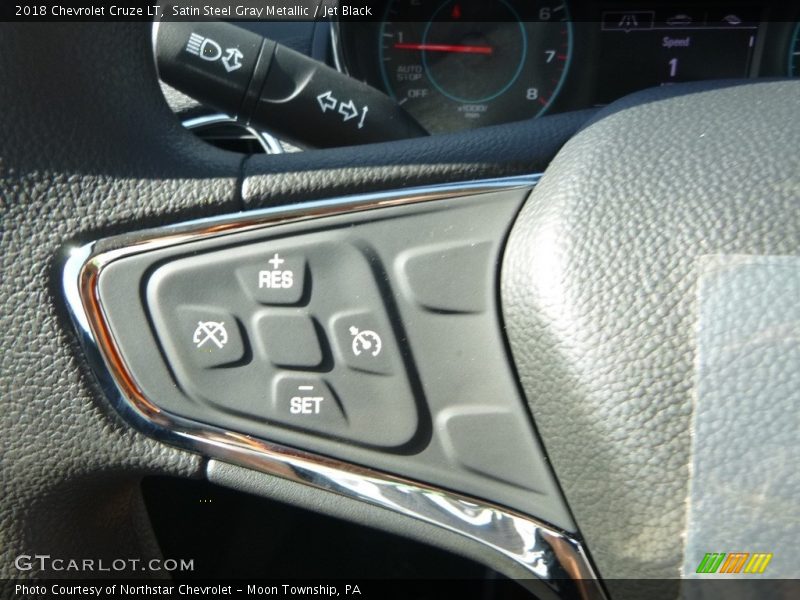 Satin Steel Gray Metallic / Jet Black 2018 Chevrolet Cruze LT