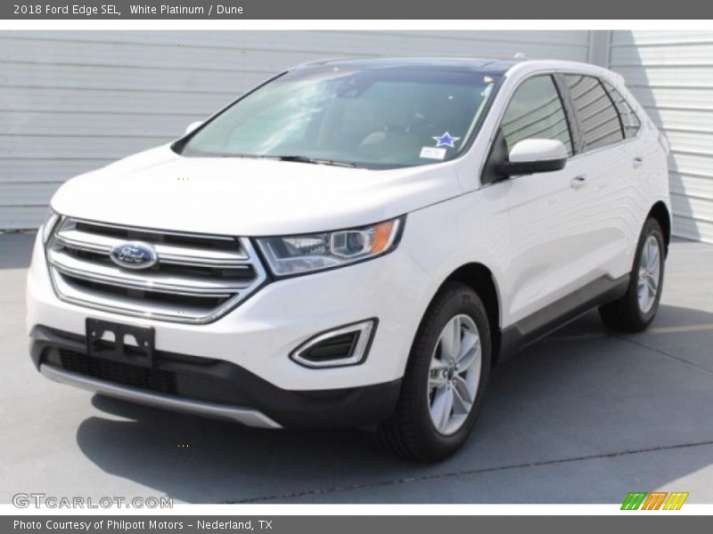 White Platinum / Dune 2018 Ford Edge SEL