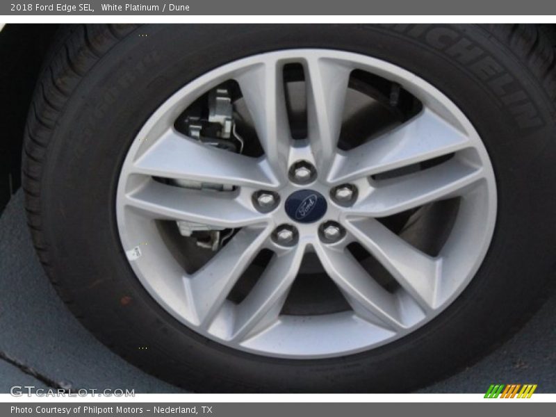 White Platinum / Dune 2018 Ford Edge SEL