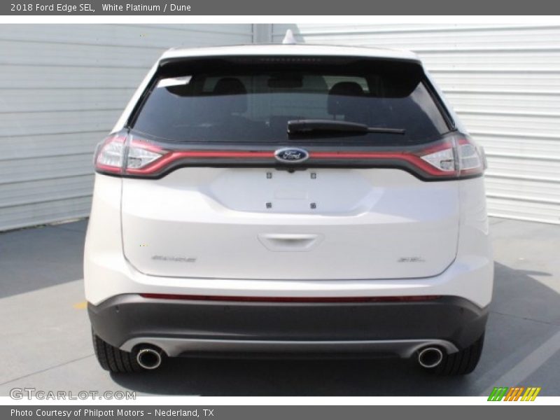 White Platinum / Dune 2018 Ford Edge SEL
