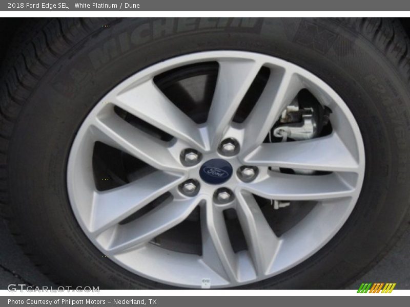 White Platinum / Dune 2018 Ford Edge SEL