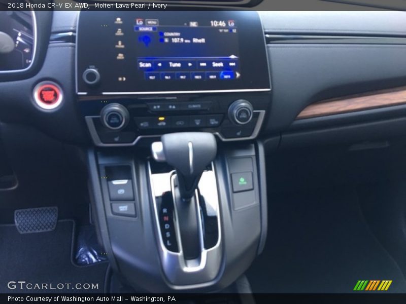 Molten Lava Pearl / Ivory 2018 Honda CR-V EX AWD