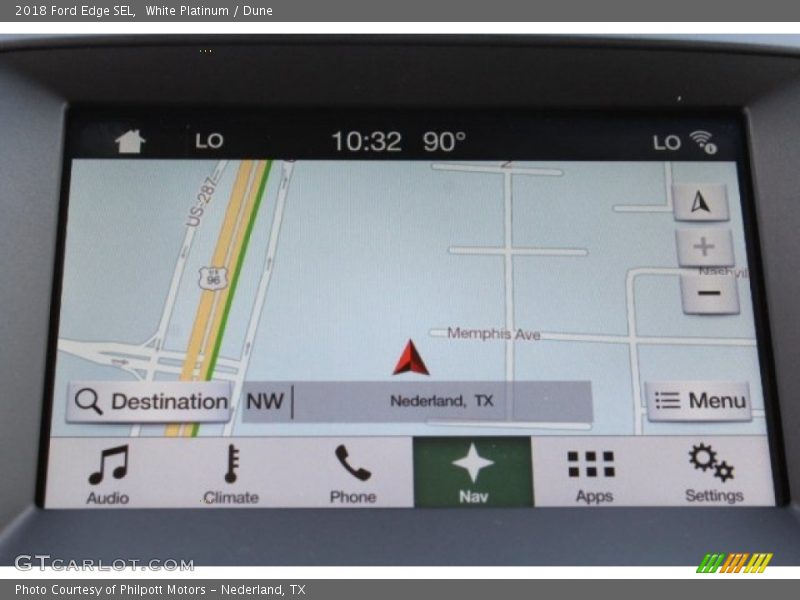 White Platinum / Dune 2018 Ford Edge SEL