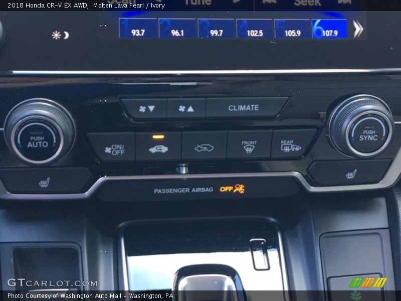 Molten Lava Pearl / Ivory 2018 Honda CR-V EX AWD
