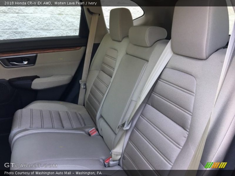 Molten Lava Pearl / Ivory 2018 Honda CR-V EX AWD