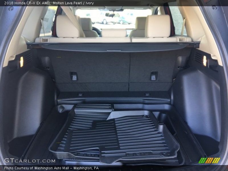 Molten Lava Pearl / Ivory 2018 Honda CR-V EX AWD