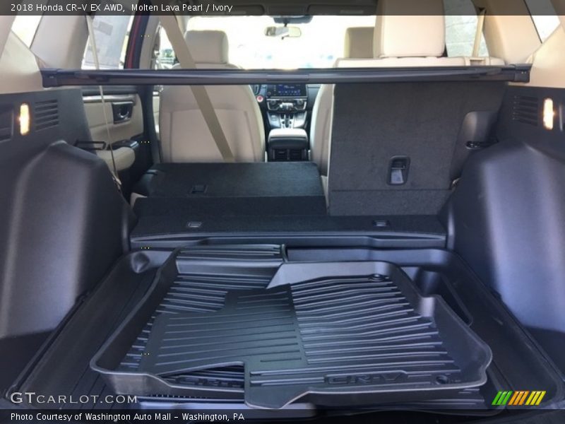 Molten Lava Pearl / Ivory 2018 Honda CR-V EX AWD