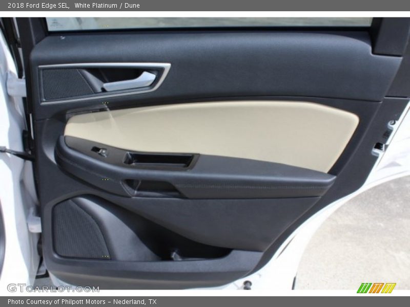 White Platinum / Dune 2018 Ford Edge SEL