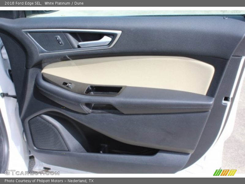 White Platinum / Dune 2018 Ford Edge SEL