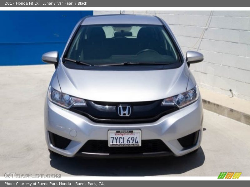 Lunar Silver Pearl / Black 2017 Honda Fit LX