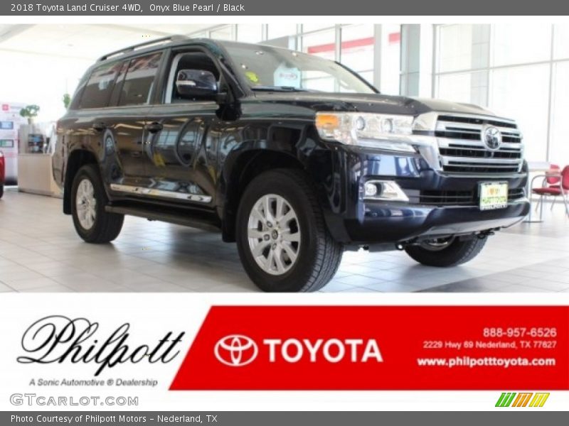 Onyx Blue Pearl / Black 2018 Toyota Land Cruiser 4WD