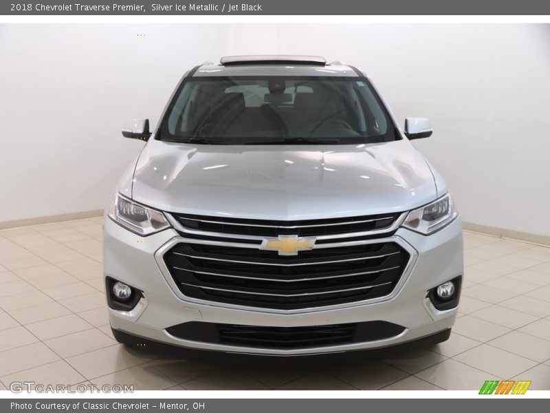 Silver Ice Metallic / Jet Black 2018 Chevrolet Traverse Premier