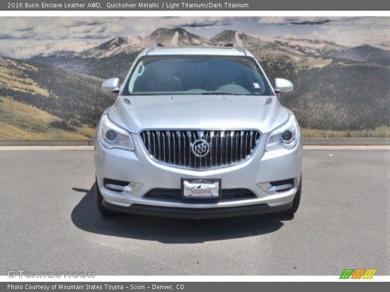 Quicksilver Metallic / Light Titanium/Dark Titanium 2016 Buick Enclave Leather AWD