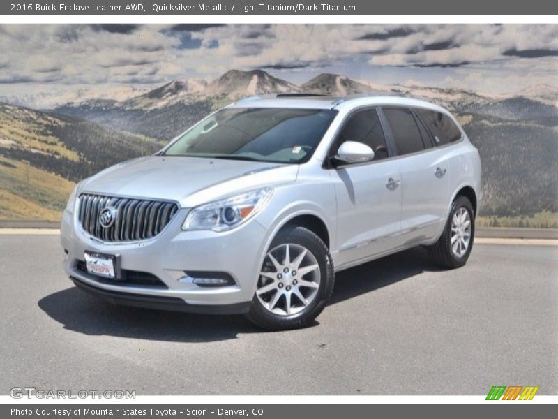 Quicksilver Metallic / Light Titanium/Dark Titanium 2016 Buick Enclave Leather AWD