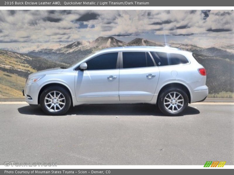 Quicksilver Metallic / Light Titanium/Dark Titanium 2016 Buick Enclave Leather AWD