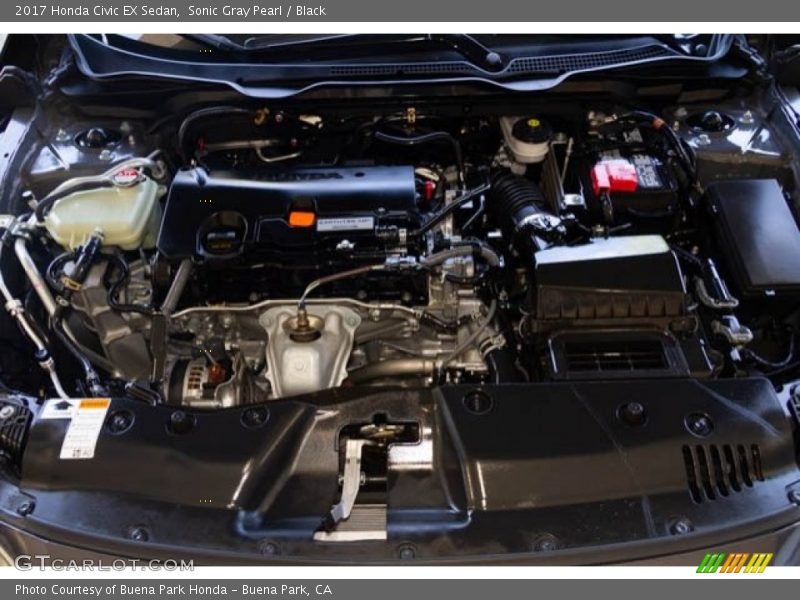Sonic Gray Pearl / Black 2017 Honda Civic EX Sedan