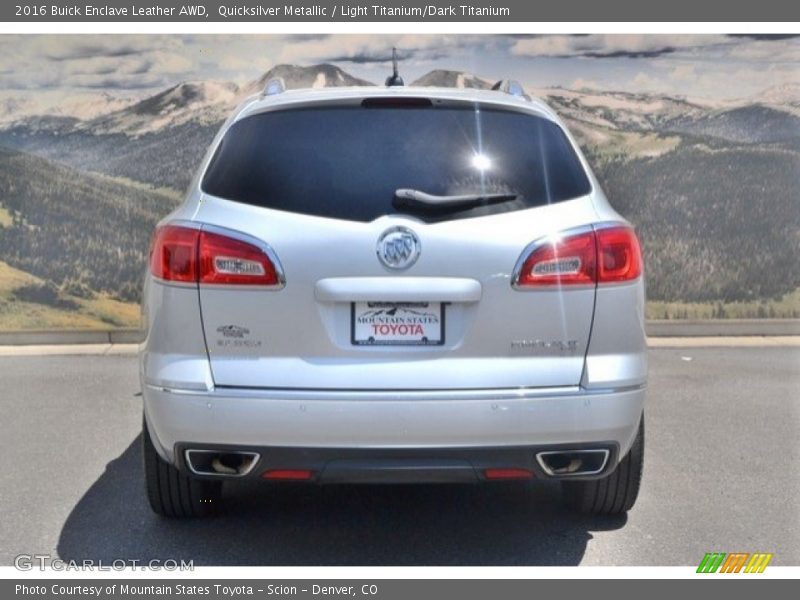 Quicksilver Metallic / Light Titanium/Dark Titanium 2016 Buick Enclave Leather AWD