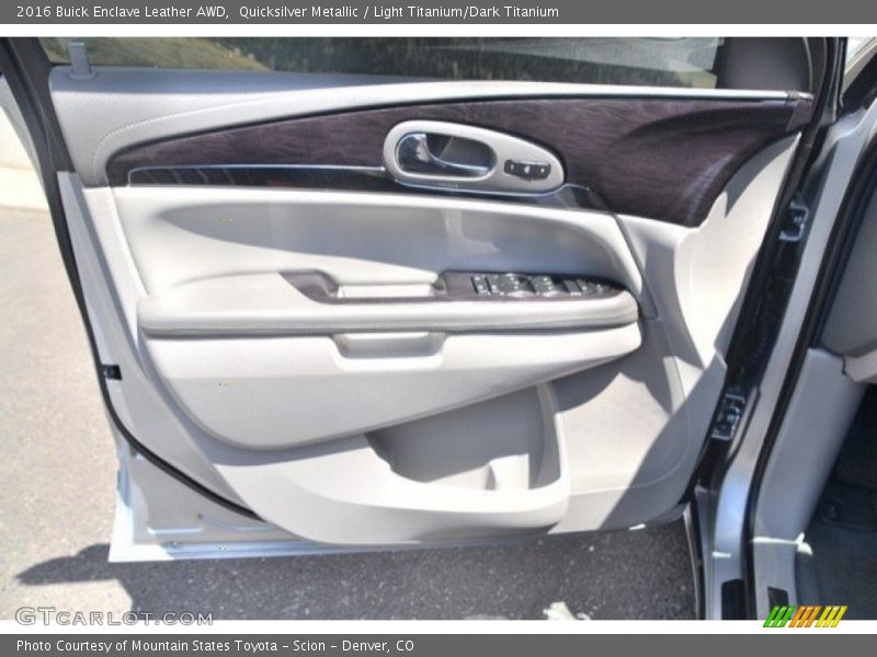 Quicksilver Metallic / Light Titanium/Dark Titanium 2016 Buick Enclave Leather AWD