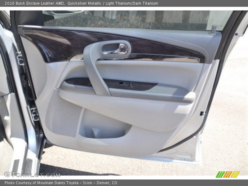 Quicksilver Metallic / Light Titanium/Dark Titanium 2016 Buick Enclave Leather AWD