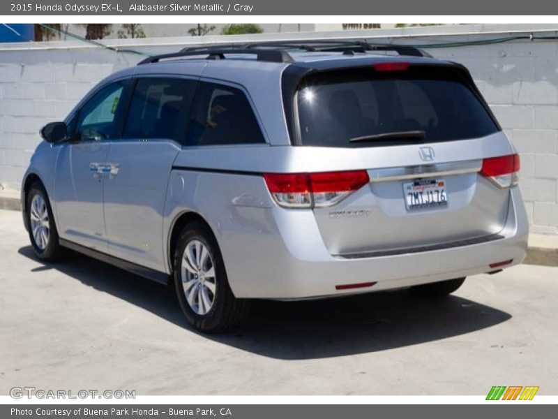Alabaster Silver Metallic / Gray 2015 Honda Odyssey EX-L