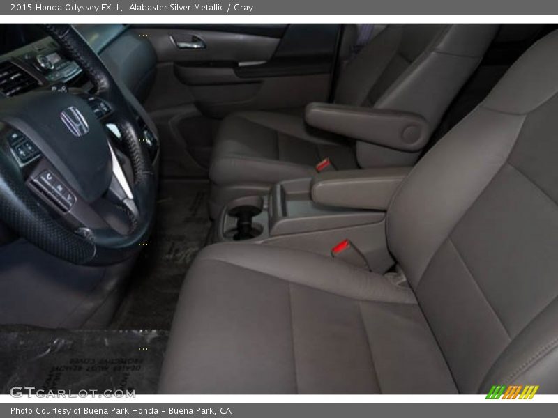 Alabaster Silver Metallic / Gray 2015 Honda Odyssey EX-L